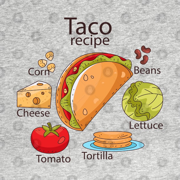 Taco Recipe by Mako Design 